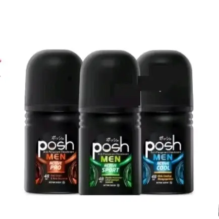 (PAKET ISI 3) POSH MEN Deodoran Roll On 50ML