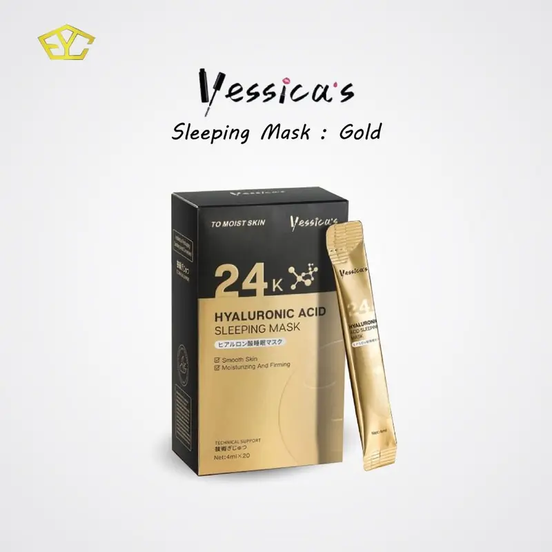 YESSICA SLEEPING MASK ISI 20 SACHET ( HYALURONIC ACID 24K | LAVENDER ) 1