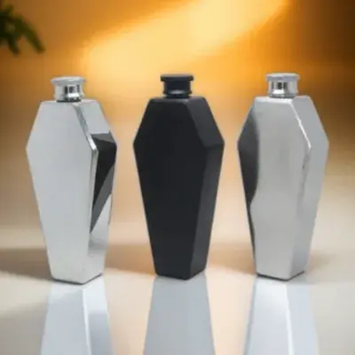 Travel Personalized Supplies Gift Steel Pot Portable Flask Mini Flagon Shape 100ML Hip Bar 3.5oz Stainless New Coffin Wine