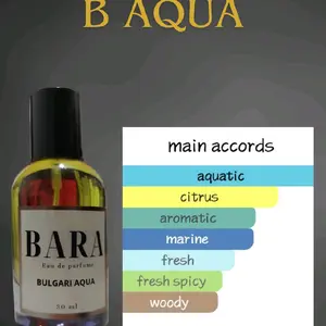 BARA Parfume Varian B Aqua Termurah Tahan Hingga 6 Jam Aroma Aquatic Citrus Aromatic Marine Fresh Spicy Woody 30 ml