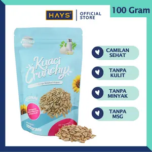 Findeli Kuaci Crunchy 100 gr, Kuaci Biji Bunga Matahari Panggang Kupas Tanpa Kulit, Roasted Sunflower Seeds