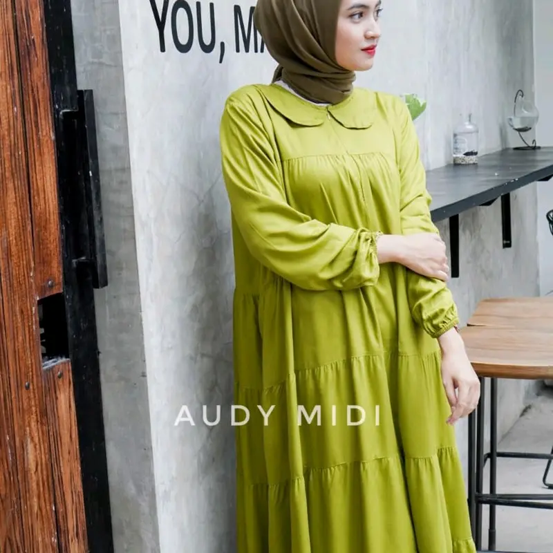 Audy long  tunik polos rayon twil busui friendly by yayuku tunik susun mayung Cantik 7