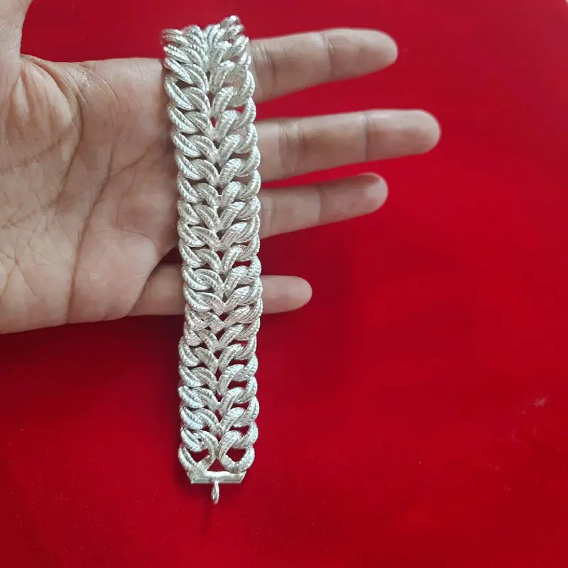 (COD) GELANG SISIK NAGA/ALDORA PERAK ASLI UKURAN DEWASA 1
