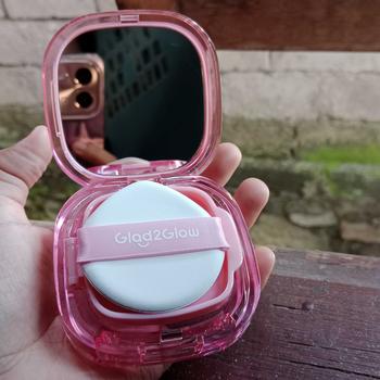 Product Review of Glad2Glow Cushion Perfect Cover G2Glow 11g | Foundation Ringan di Wajah Waterproof dan Transferproof from R**🤙 1