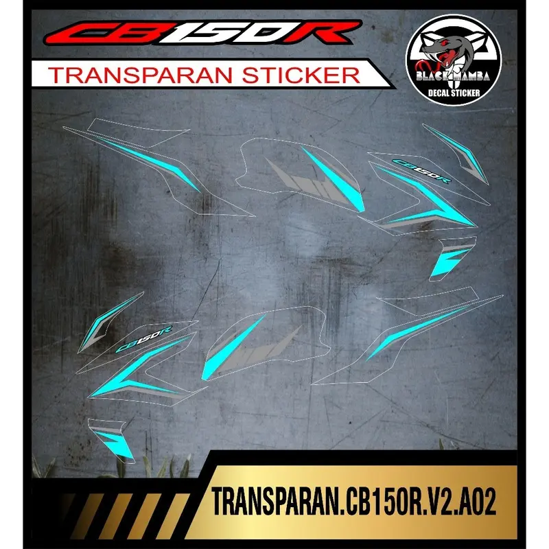 Striping TRANSPARAN  CB150R (V2)/ STRIPING TRANSPARAN  CB 150 R New 2016 2017  CODE A02 7