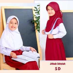 Hijab Instan  Robbani Sekolah Anak TK-SD-SMP-SMA Pita Serut 16 Warna Nyaman