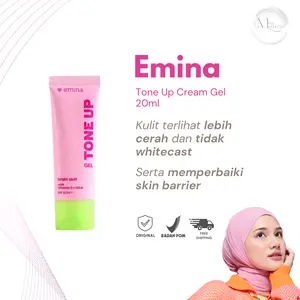 [Creator Pick's] NEW! BEST SELLER Emina Bright Stuff Tone Up Gel 20 ml - Pelembab Wajah Cerah Instan SPF 15+++ Perlindungan dari Sinar UV Efek Tone-Up Glowing Protection Untuk Semua Jenis Kulit Brightening Mencerahkan Melembabkan Tekstur Ringan