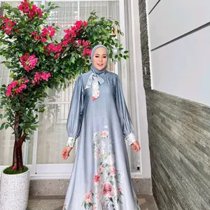 SHABILA 6 GLZ / GAMIS SHABILA GLZ BAHAN DUBAI SILK PREMIUM MODEL TERLARIS / BAJU MUSLIM LEBARAN / DRESS LONGDRESS