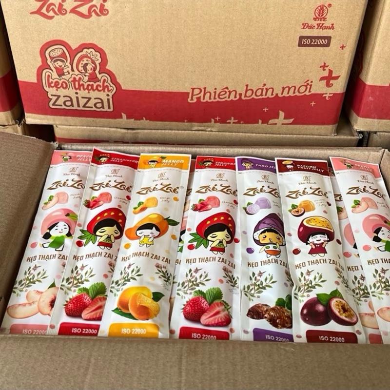 1kg Thạch Zai Zai Đức Hạnh mix nhiều vị trái cây Ăn Vặt Snack Food