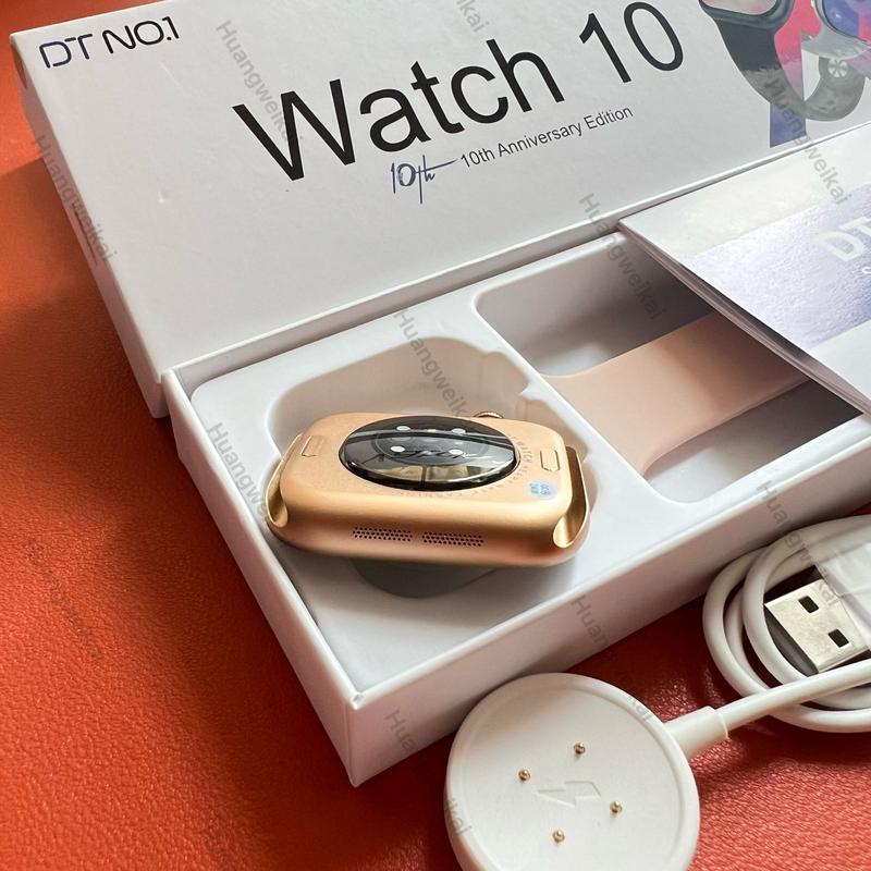 Đồng hồ thông minh, DT Watch10, Siêu mỏng, Phiên bản mới nhất năm 2025, Màn hình AMOLED 16Gb, Album nhạc địa phương, Dữ liệu có thể chuyển, TWS NFC La bàn, Thích hợp cho nam và nữ, Tương thích với samsung và iOS, Trợ giúp với Hellowatch3 mini Smartwatch