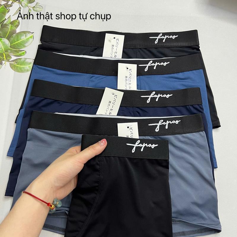 (COMBO 5 CHIẾC MÀU TỐI) QUẦN BOXER NAM CHỮ KÝ THUN LẠNH CHO NAM/ QUẦN SHIP ĐÙI QUẦN LÓT THUN LẠNH THOÁNG MÁT CHO NAM