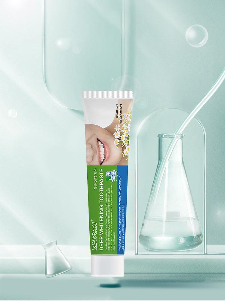 BPOM 2PCS  Pasta gigi MAVCDI , menghilangkan kotoran pada gigi , mencegah bau mulut