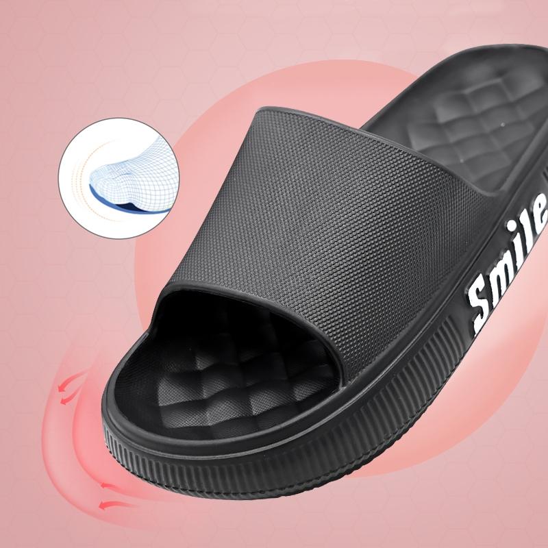 Product Introduction of Sandal Cowok Selop Karet Smile Type 913 Sandal Outdor dan Indoor Anti Slip Anti Air Bahan EVA  Tidak Bau  Pria Shoes Sendal 3