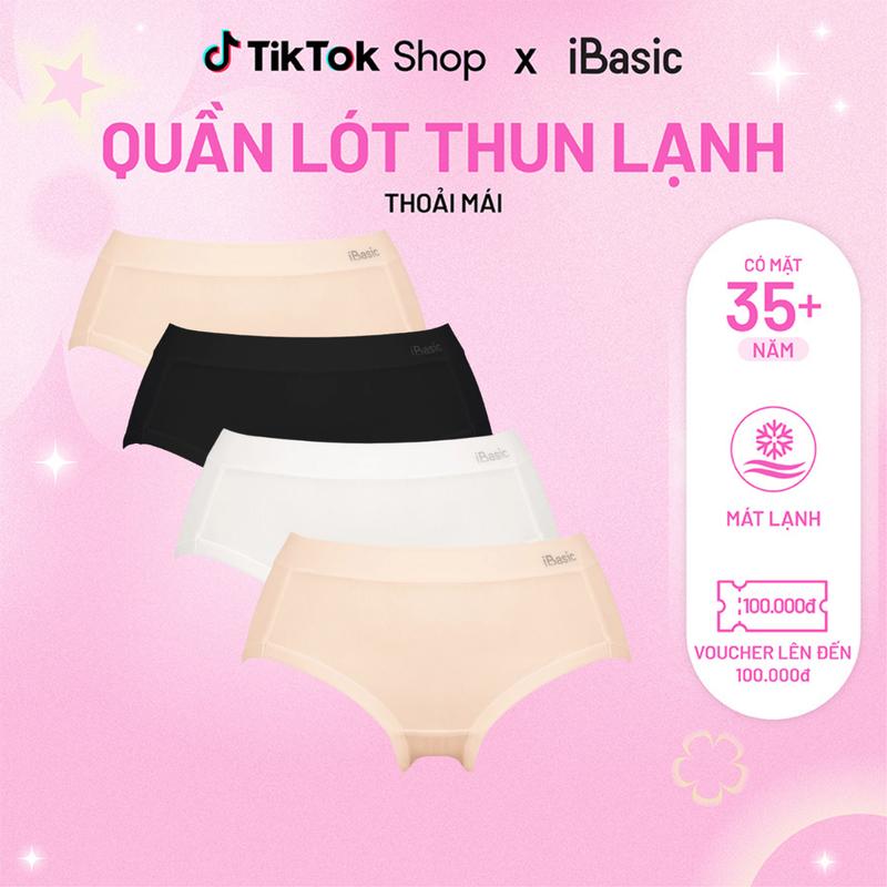 [MUA 2 TẶNG 2] Combo 4 Quần lót nữ thun lạnh iBasic bikini lưng vừa - PANW155