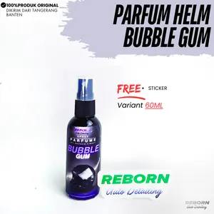 REBORN Auto Detailing Parfum Helm Bubble Gum Terbaik No 1 Penghilang Bau Apek Anti Bakteri Spray Dengan Free Stiker Car