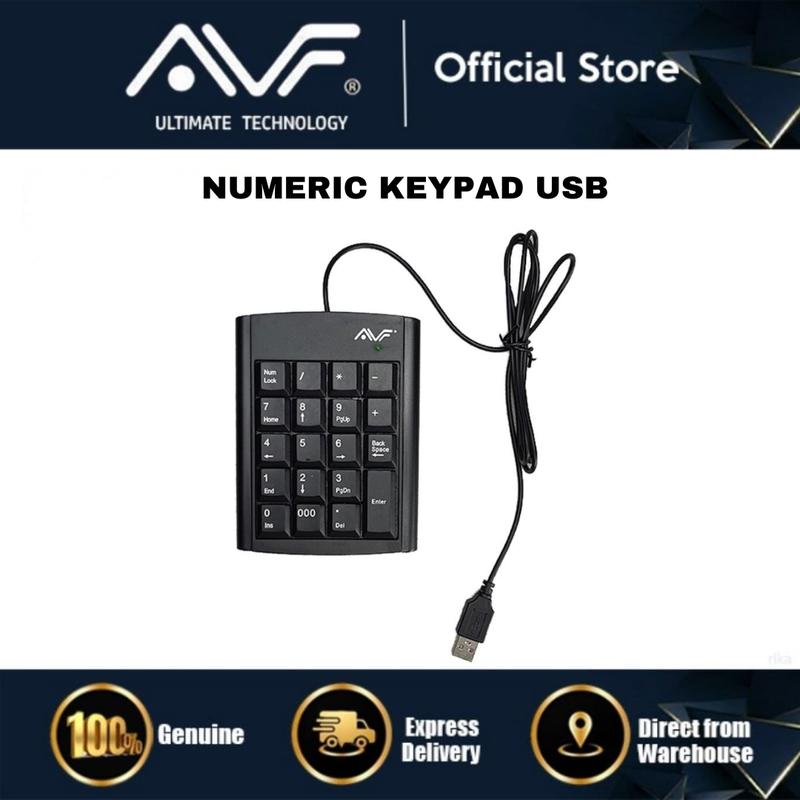 AVF NUMERIC KEYPAD USB - BLACK