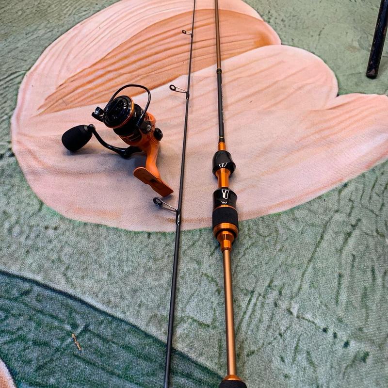 Joran UL 2-6Lbs lentur set Reel 800 power handle  Dragcliker kuat Reel mini bahan anti karat SW 1