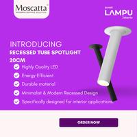 Gambar Moscatta Adjustable Cylinder Spotlight Surface Tube Spotlight 20cm Recessed 3000K Led 5watt 3000k - Black 3000k dari Pusat Lampu Jakarta Kota Administrasi Jakarta Pusat 1 Tokopedia
