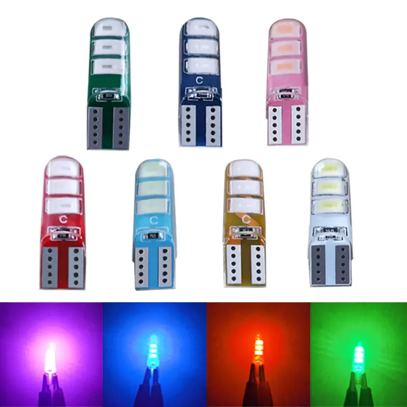 Bóng đèn LED T10, 12V, W5W, cho Bảng điều khiển ô tô, Đèn đo, Đèn LED, Đèn biển số cửa bản đồ mái vòm lịch sự, Đèn đỗ xe, 1 miếng