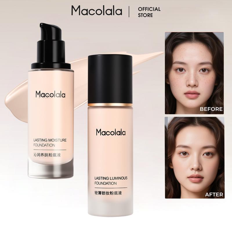 Kem Nền Macolala, 30ml, kem nền kiềm dầu tốt  Kiểm Soát Dầu, Kết cấu dạng kem,Lâu Trôi, Không Thấm Nước, Chống Mồ Hôi, Kem Che Khuyết Điểm, Giữ lớp make up 24h, Cosmetic Mỹ Phẩm