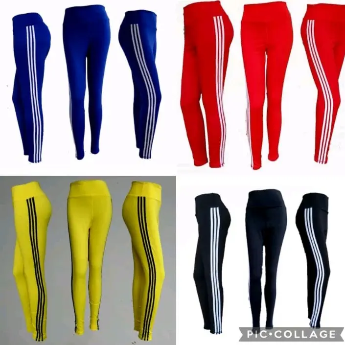 Celana Legging olahraga wanita lis polos Sport