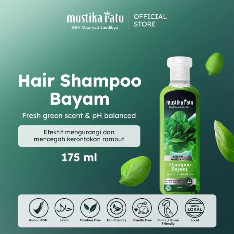 MUSTIKA RATU SHAMPOO BAYAM 175ml -perawatan rambut rontok 2