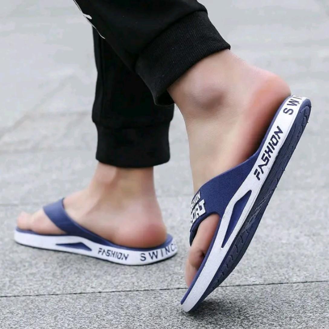 Sandal Anak Laki 5-6–12 tahun Sendal Jepit Karet Fashion Sport Kaki Korean Style Kekinian Rubber Tanpa Hak Slippers sandal  jepit sandal jepit  anak laki laki sandal  karet 5–10