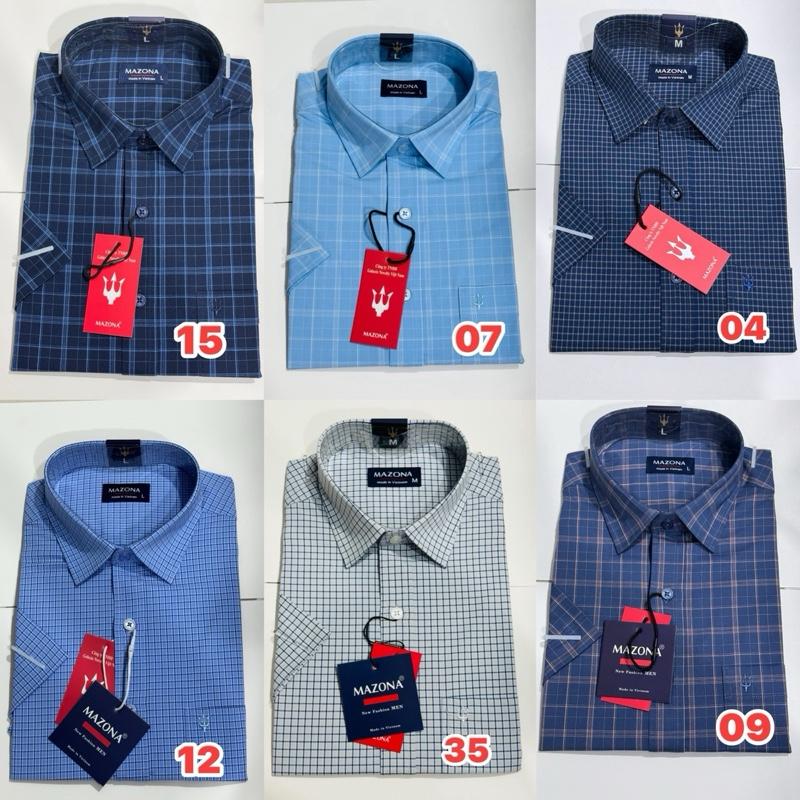  Áo sơ mi nam mazona tay ngắn - vạt ngang  chất vải tre mềm mát  ít nhăn  cao cấp - sản phẩm không phải việt tiến Menswear 