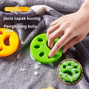 Penghilang bulu mesin cuci, alat pembersih rumah tangga yang dapat dicuci, penghilang bulu hewan peliharaan, alat ajaib, menempel pada pakaian, penghilang debu, cakar kucing silikon