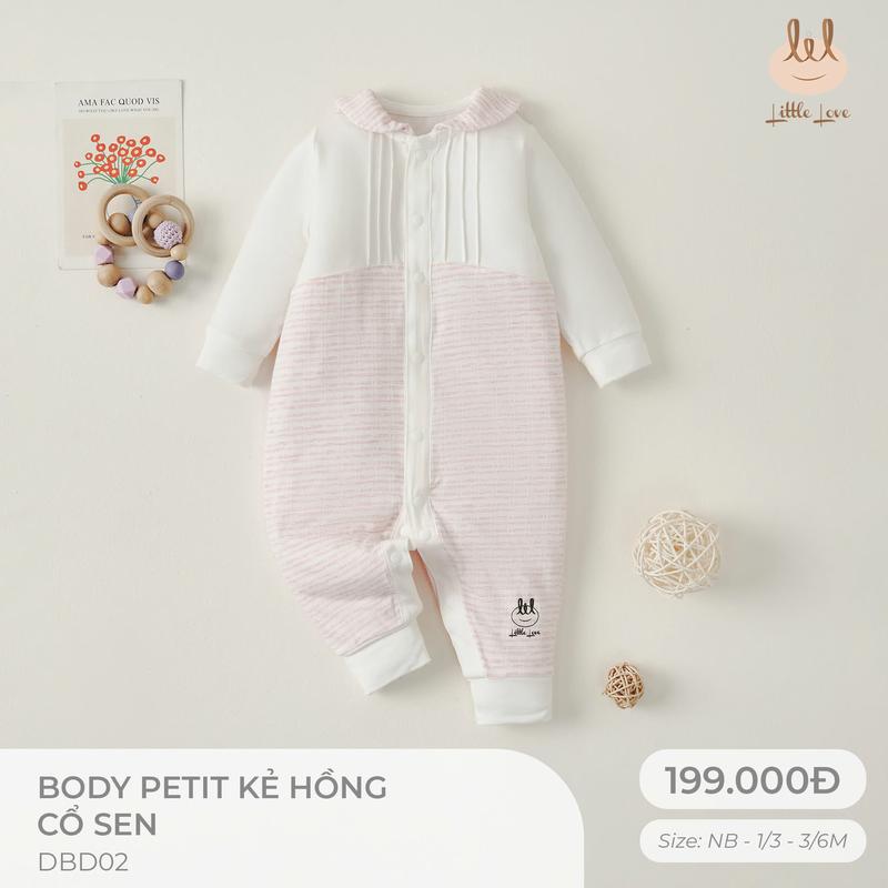 Bộ sơ sinh dài body petit  dành cho bé LIL - Little Love DBD02 