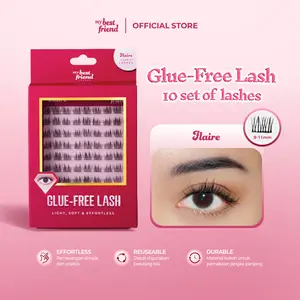 MY BEST FRIEND ( FLAIRE ) - CLUSTER EYELASH 10 SET BULU MATA TANPA LEM PREMIUM BULU MATA TANPA LEM LANGSUNG TEMPEL BULU MATA EYELASH EXTENSION LEM BULU MATA EYELASH BULU MATA PALSU LANGSUNG TEMPEL EYELASH TANPA LEM LANGSUNG TEMPEL BULU MATA TANPA LEM