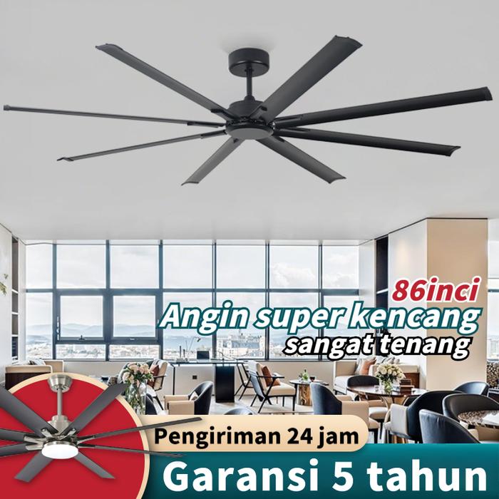 Promo Kipas Angin Gantung Plafon Besar 86 Inch Remote Control 6 ...
