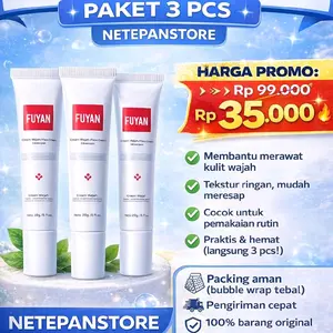 [PROMO DAPAT 3PCS] Fuyan Whitening Dan Flek Cream Wajah 20g Krim Pemutih Menghilangkan Flek Hitam