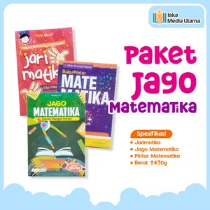 PAKET BUKU JAGO MATEMATIKA, JARIMATIKA, Pintar Berhitung Angka Anak SD kelas 1 - 2