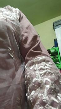 Product Review of Na Fashion- NAMIRA Dress Gamis Malaysia Kombinasi Brukat Bahan Crinkle Premium mix brokat sapto minimalis cantik mewah elegant from L**a 2