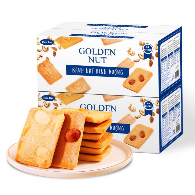 New Thùng Bánh hạt dinh dưỡng Tiến Bảo Tết 2026 hạt điều hạt hạnh nhân thơm ngon thùng 400g 45c hàng Việt Nam Ăn vặt Snack Food