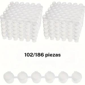 102/186 latas de pintura vacías y contenedores mini de pintura acrílica con tapas, latas vacías de 2 ml/0.07 oz, cajas de pintura vacías finas