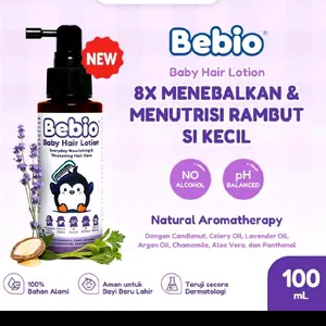 Bebio Baby Hair Lotion Terlaris - Aroma Menyegarkan, Rambut Bayi Segar & Harum Sepanjang Hari, PH Balance, Bebas Alkohol, Aromaterapi, Aman untuk Bayi Baru Lahir