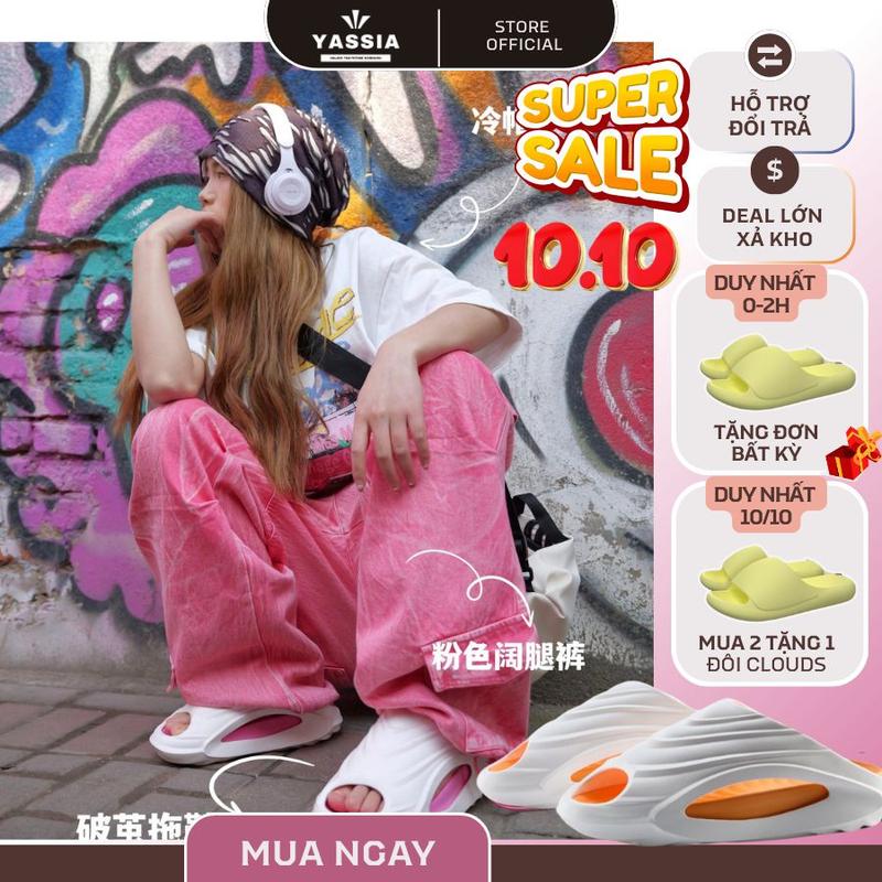 Dép thể thao YASSIA SPACESHIP chất liệu EVA cao cấp, chống trơn trượt - xu hướng thới trang phiên bản mới 2024 - YASSIA OFFICIAL