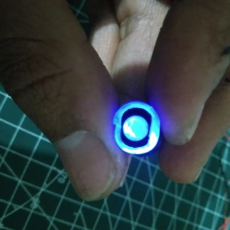 Miniatur Biled (blueXwhite)- Cocok untuk Kerajinan DIY - harga 1pcs lampu lis biru lampu utama putih 2