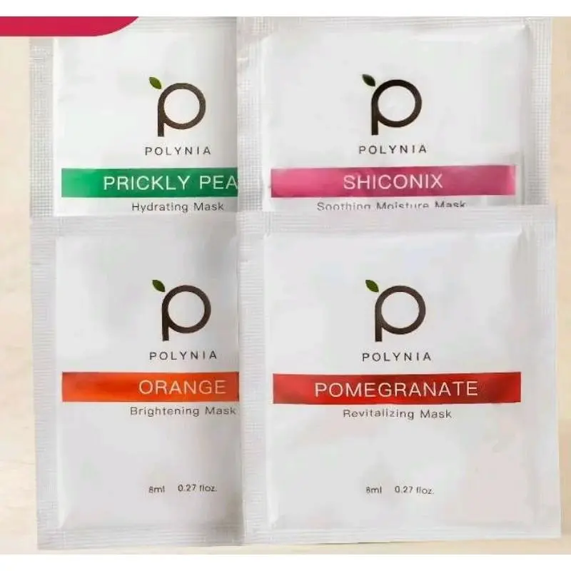 Polynia Pomegranat Orange Shiconix Prickly Pear Face Wash  Sachet 8ML Aging Facial Hitam Wajah Bopeng Kering Kusam Masker Merah Hydrating Bruntusan Mencerahkan Kerutan Hyaluronic