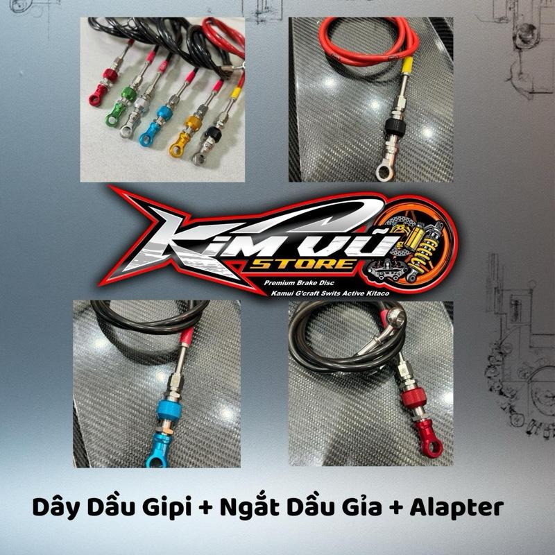 Dây Dầu Gipi + Ngắt Dầu + Đầu Alapter Đủ Màu Cho Tất Cả Các Dòng Heo 2 Pis 4 Piss - Phụ Tùng Phụ Kiện
