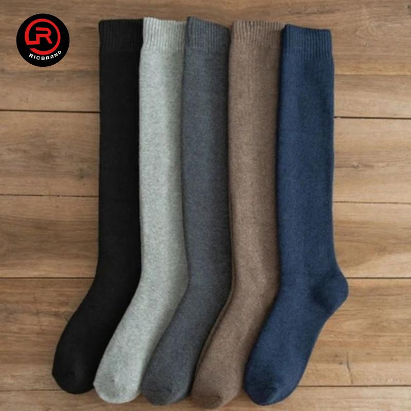 ( Selutut ) kaos kaki wanita pria panjang selutut polos tebal remaja dan dewasa Cewek / kaos kaki Hitam polos / kaos kaki Motif polos / kaos kaki Pendek / kaos kaki bahan Katun 4