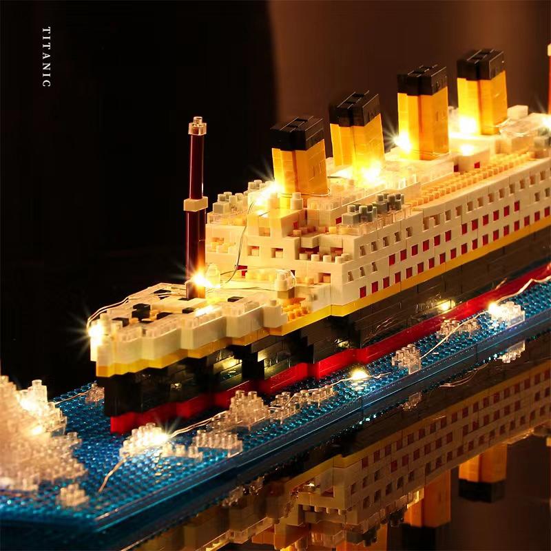 Product Introduction of Titanic Ship Model Building Blocks Classic Large Ship Assembled Toys for Boys transformers toys resin anime toy car mofusand blind icebreaker toy car magnetic tiles sis diecast blind box hongli big panda wooden cup noodle customizable car deal dough 4