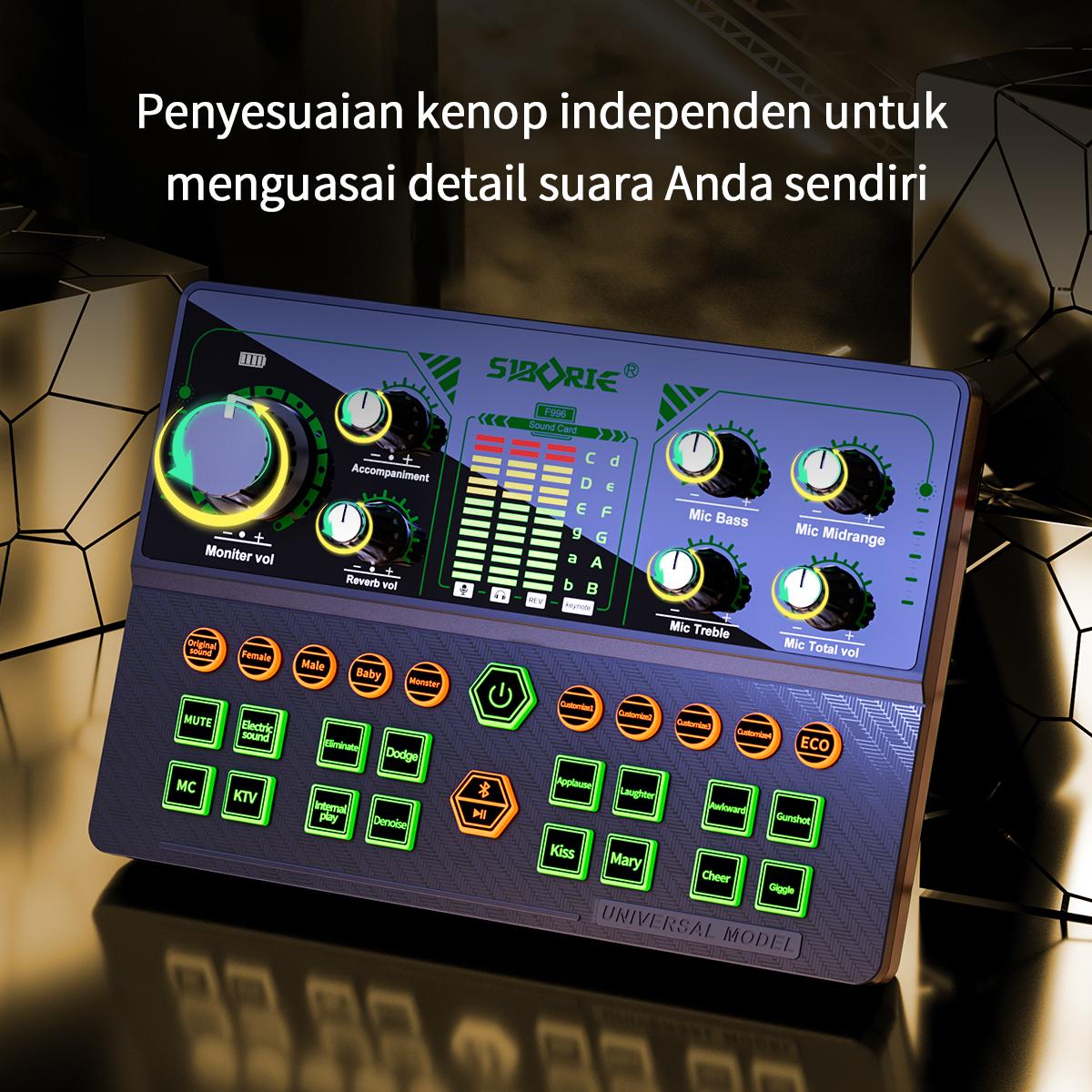 Siborie Soundcard F996+SF666 Mic+E10 Headset+OTG-2in1 Paket Lengkap Mixer Bluetooth Sound Card For Streaming Langsung DJ Siap COD Pengiriman Cepat Siborie Soundcard F996+SF666 Mic+E10 Headset+OTG-2in1 Paket Lengkap Mixer Bluetooth Sound Card For Streaming Langsung DJ Siap COD Pengiriman Cepat