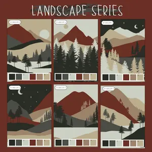 Paint By Number Kit A3, LANDSCAPE SERIES