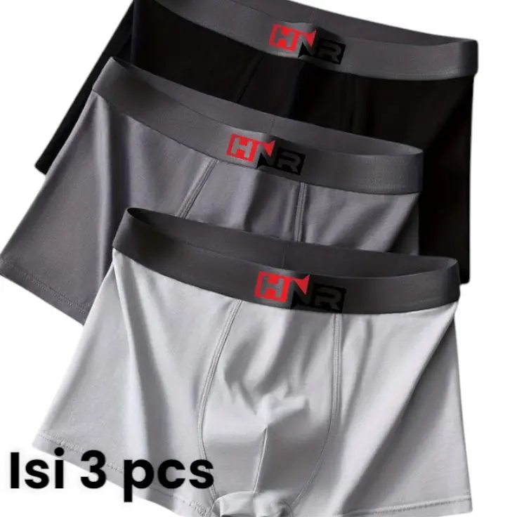 Celana Dalam Pria Dewasa Cd Boxer Cd Becam  ISI 3/6 pcs. size .M.L.XL.XXL Katun Nyaman