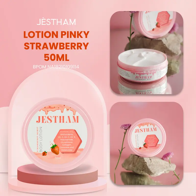 Jestham Lotion Strawberry Pinky 50ml 3