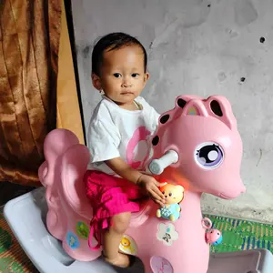 Molion Kuda-Kudaan Musik Anak M1005 Usia 1-6 Tahun Rocking Horse Ergonomis & Aman Mainan Hadiah Ideal untuk Anak
