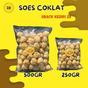 Soes Isi Cokelat Lumer Kemasan 250gr-500gr